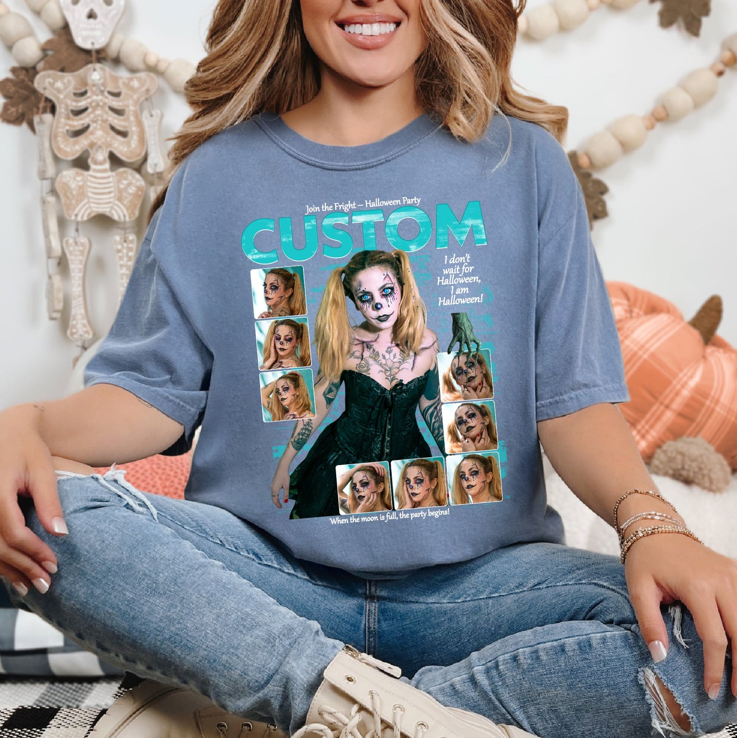 Custom Halloween Comfort Colors Shirt – I Am Halloween Design
