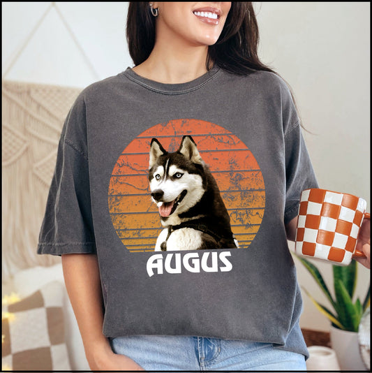 Custom Dog Portrait Shirt – Personalized Pet Photo Tee