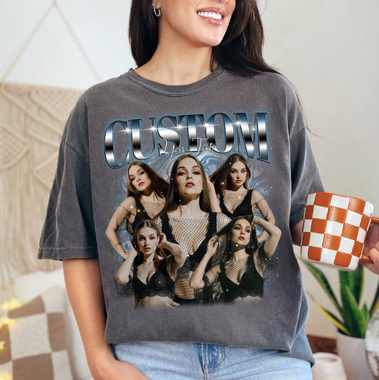 Personalized Gift for Mom - Custom Bootleg Photo Shirt