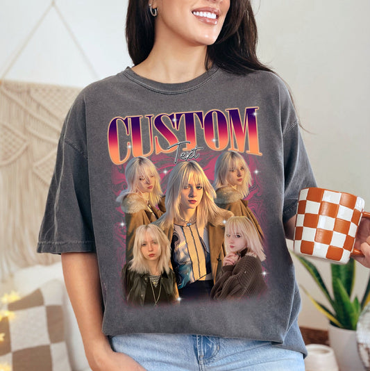 Custom Girlfriend Shirt – Retro Bootleg Photo Tee