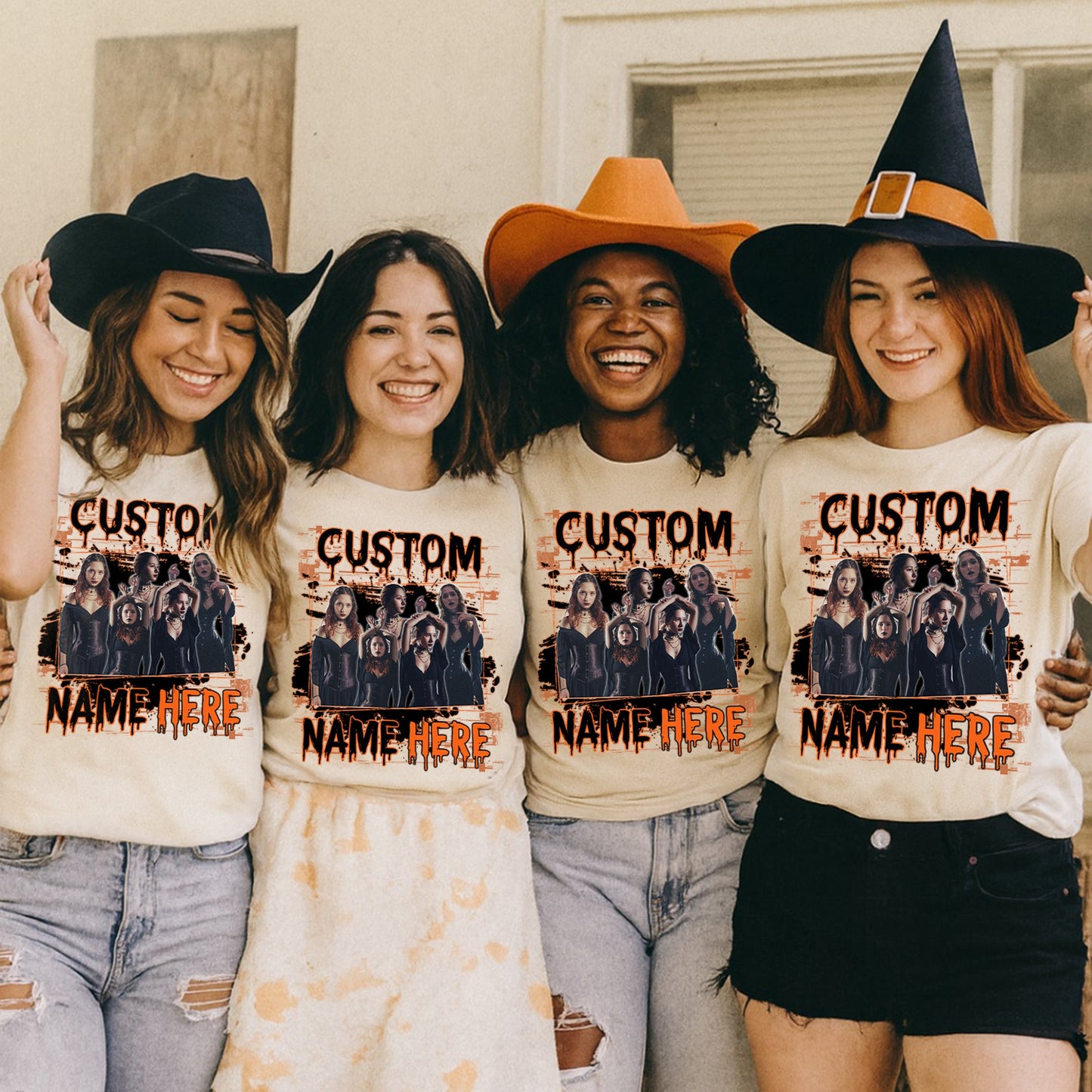 Haunted Souls Comfort Colors Tee – A Spooky Custom Halloween Shirt