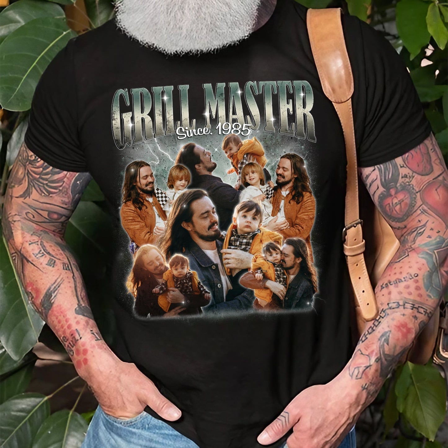 Personalized Grill Master Shirt – Custom Photo Dad Tee