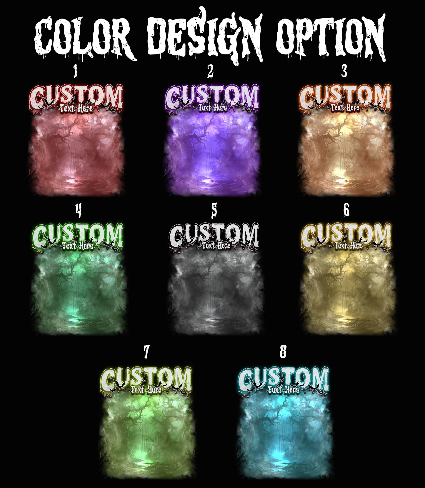 Creepy Red Haze – Custom Name Halloween Comfort Colors Shirt