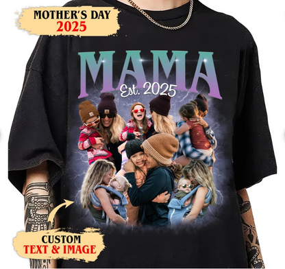 Custom Photo Mom Tee – Personalized Mother and Daughter Shirt