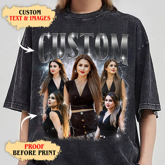 Custom Wifey Shirt – Personalized Photo Collage Tee